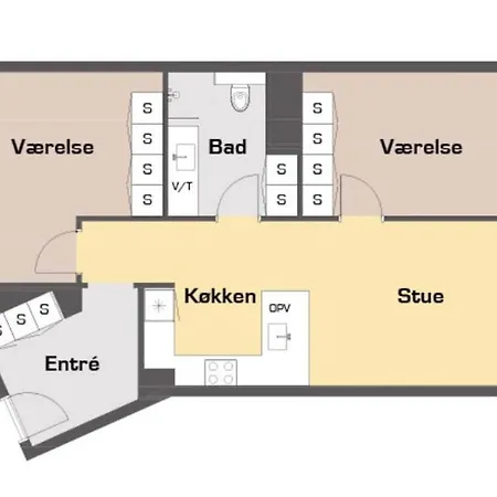 Beautiful 2-br W A Balcony By Harbour - 125 아파트 오덴세